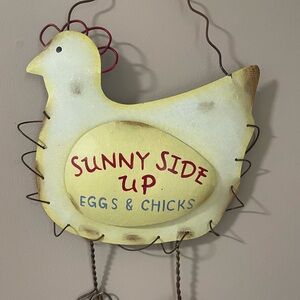 Metal Chicken Sign